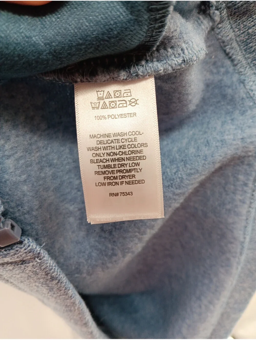 Telluride Clothing Company Fleece Jacket Mens Small Blue Full Zip Outdoor Casual